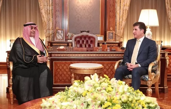 Kurdistan Region President receives Ambassador of Saudi Arabia