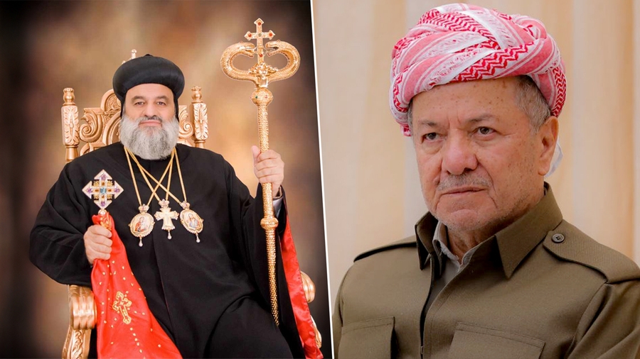 Serokê kilîseya Sûriyanî Ortodoksî sersaxî da Serok Barzanî