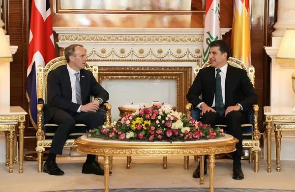 president of Kurdistan Region meets British Foreign Secretary