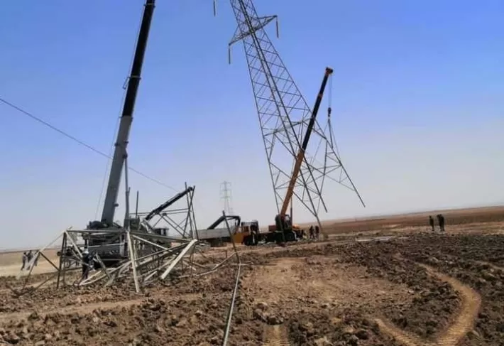 داعش يستهدف خطوط نقل الطاقة الكهربائية في كركوك