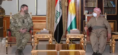 President Barzani receives Deputy coalition commander
