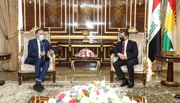 PM Barzani welcomes a UN delegation