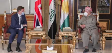 President Barzani receives British Ambassador to Iraq