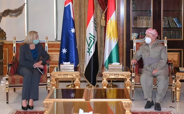 President Barzani receives Australian Ambassador to Iraq