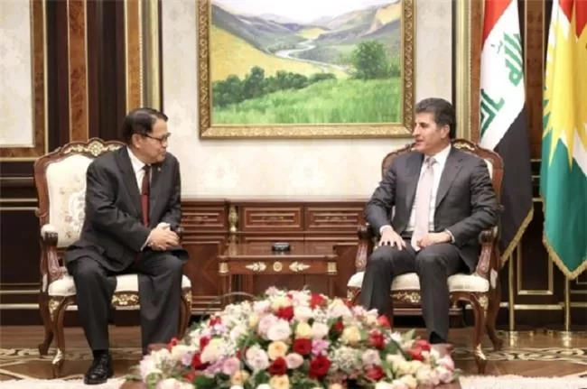 رئيس إقليم كوردستان يستقبل السفير الفلبيني