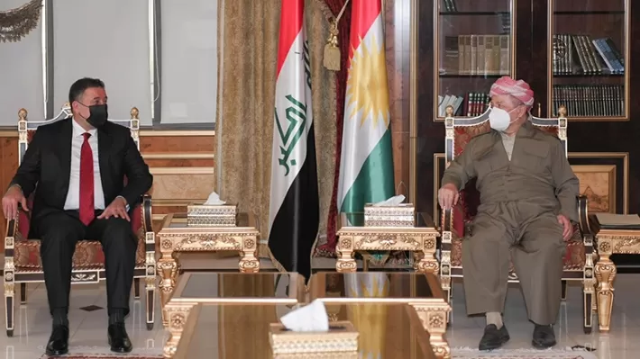 الرئيس بارزاني وخميس الخنجر يبحثان الانتخابات المقبلة والتحديات الأمنية في العراق