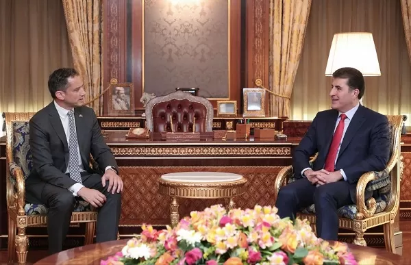 President Nechirvan Barzani receives new U.S. Consul General in Erbil
