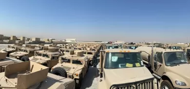 US-led Coalition hands over more than 70 military vehicles to Peshmerga
