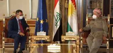 President Barzani receives European Union Ambassador to Iraq