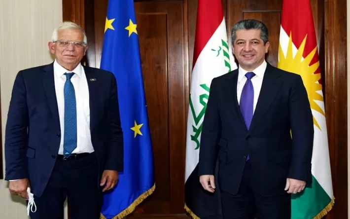مسؤول السياسة الخارجية في الاتحاد الأوربي : أجرينا محادثات مثمرة مع رئيس وزراء إقليم كوردستان