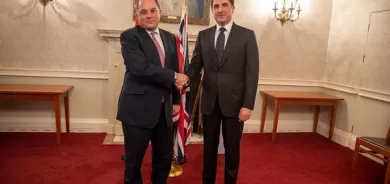 Kurdistan Region President holds meeting with U.K. Minister of Defense