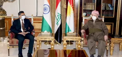 President Barzani receives Indian ambassador to Iraq