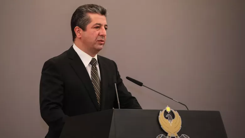 رئيس حكومة إقليم كوردستان يضع الحجر الاساس لمشروع صوامع القمح في دهوك