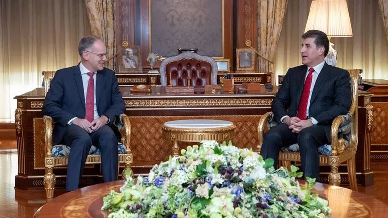 نيجيرفان بارزاني وسفير النمسا لدى بغداد يبحثان الاستثمار والتبادل التجاري بين الجانبين