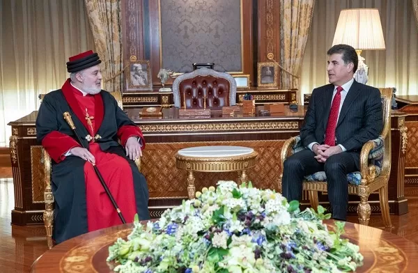 Kurdistan Region President receives Patriarch of Assyrian Church of the East