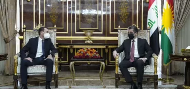رئيس حكومة إقليم كوردستان يستقبل السفير الفرنسي الجديد لدى العراق