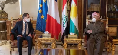 الرئيس بارزاني وسفير فرنسا لدى العراق يؤكدان أهمية تعزيز العلاقات الثنائية