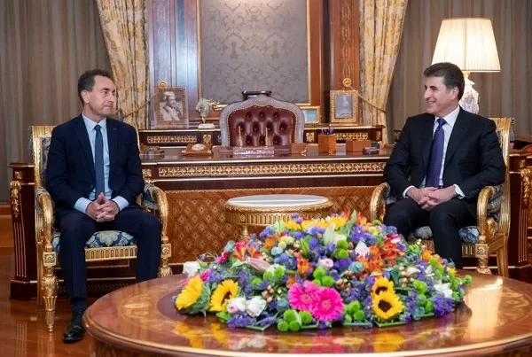 Kurdistan Region President receives Ambassador of France