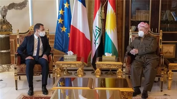 President Barzani receives the new French ambassador to Iraq
