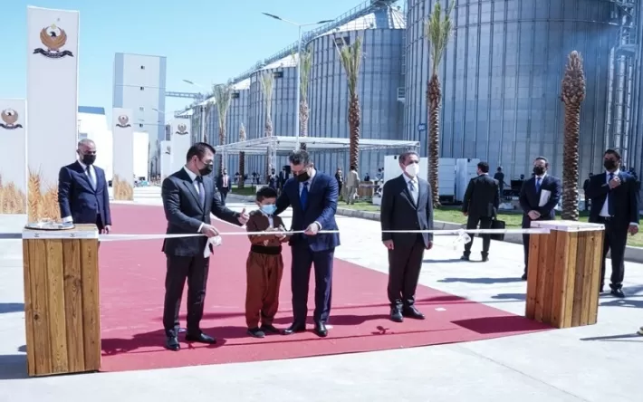 خلال افتتاحه مصانع وصوامع لتخزين القمح وتسويقه .. مسرور بارزاني : ستؤثر إيجاباً على اقتصاد كوردستان