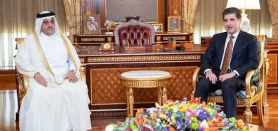 Kurdistan Region President receives Ambassador of Qatar