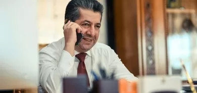 PM Masrour Barzani holds phone call with Iraqi PM