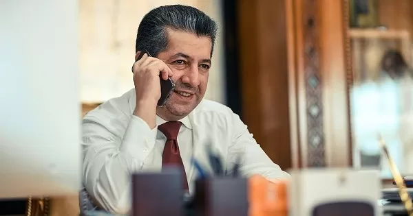 PM Masrour Barzani holds phone call with Iraqi PM