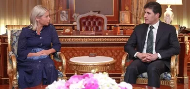 President Nechirvan Barzani meets with UN Special Representative Plasschaert