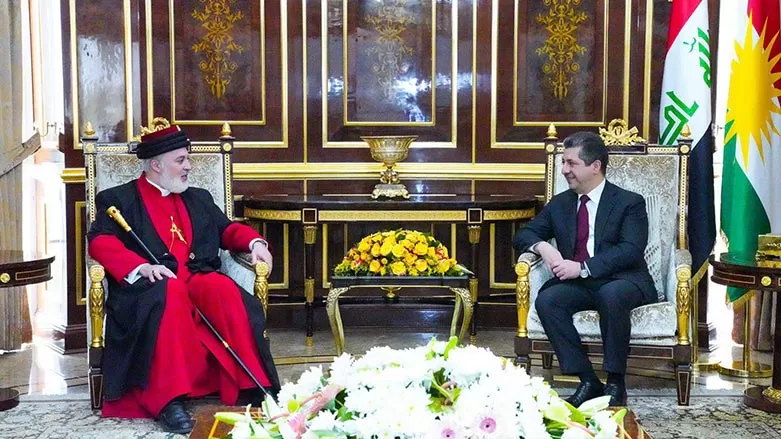رئيس حكومة إقليم كوردستان يستقبل بطريرك كنيسة المشرق الآشورية