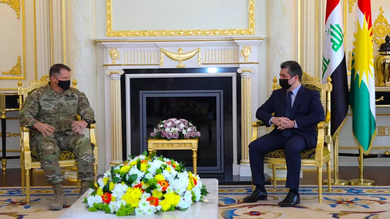 رئيس حكومة إقليم كوردستان يستقبل القائد العام لقوات التحالف في العراق وسوريا