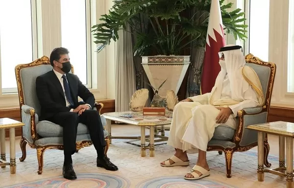 Kurdistan Region President meets with Emir of Qatar