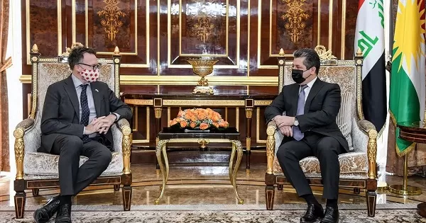 PM Masrour Barzani meets Canadian Ambassador to Iraq