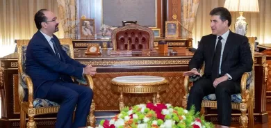 رئيس إقليم كوردستان يستقبل القنصل الأردني