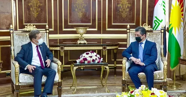 PM Masrour Barzani meets Belarus Ambassador to Iraq