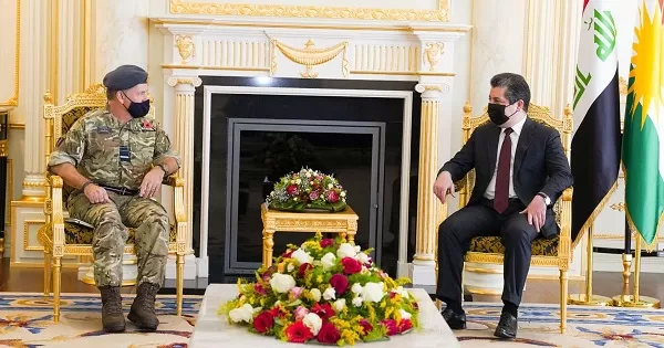 PM Masrour Barzani meets Senior UK defence advisor