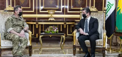 رئيس حكومة إقليم كوردستان يستقبل قائد العمليات الفرنسية الخاصة