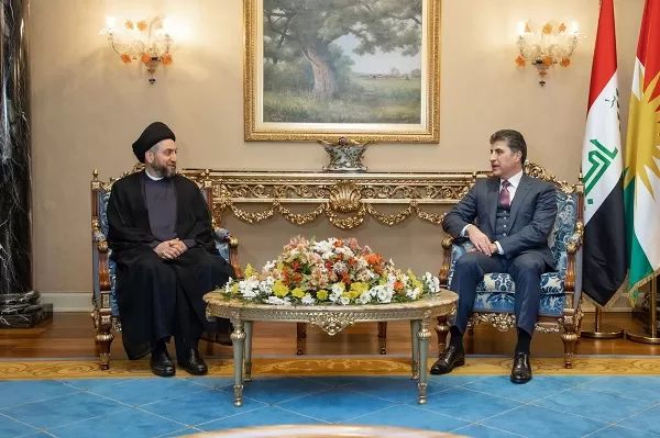 President Nechirvan Barzani and Sayyid Ammar al-Hakim discuss Iraq’s developments