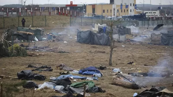 Migrant tent camp at Belarusian-Polish border cleared