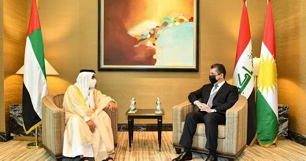 PM Masrour Barzani meets UAE Minister of State