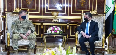 مسرور بارزاني والقائد العام لقوات التحالف يبحثان آخر التطورات في العراق وسوريا
