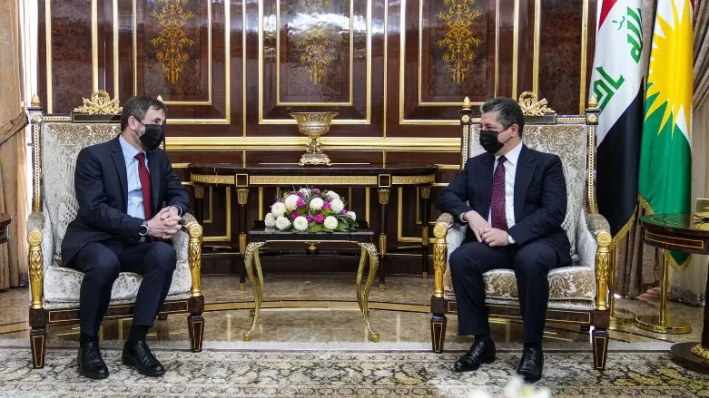 رئيس حكومة إقليم كوردستان يستقبل سفير الجمهورية التشيكية الجديد لدى العراق