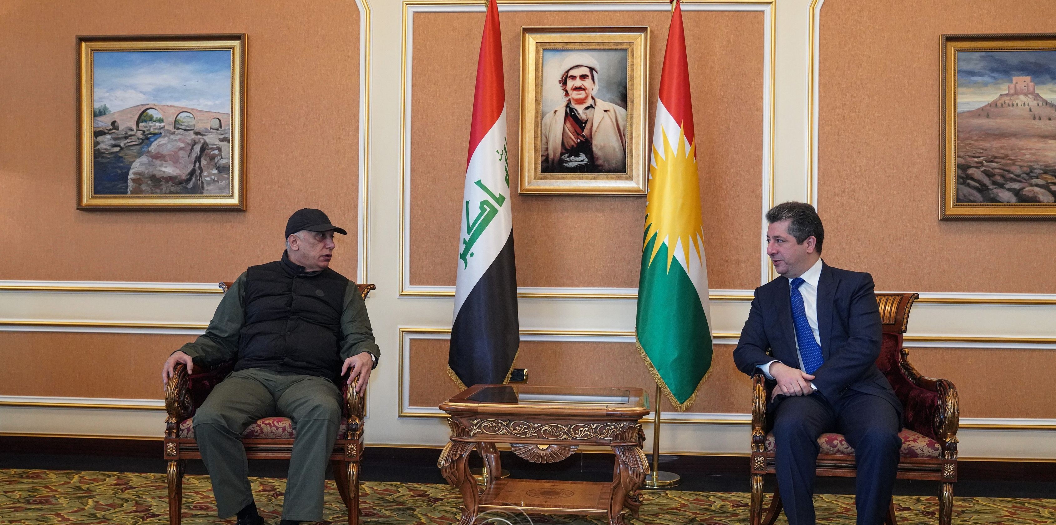 رئيس حكومة إقليم كوردستان يستقبل رئيس وزراء العراق الاتحادي