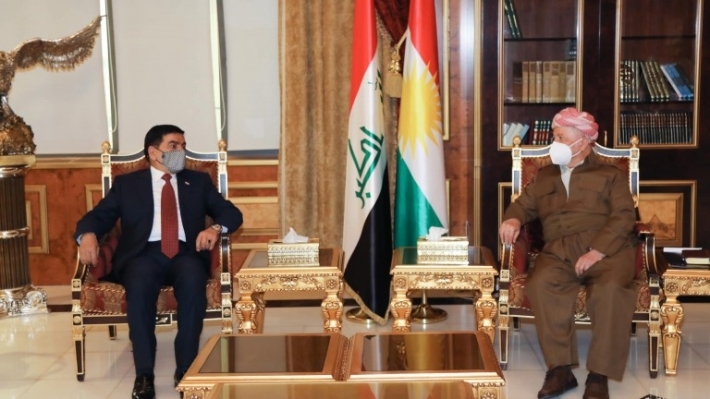 الرئيس بارزاني ووزير الدفاع العراقي يبحثان التهديدات الإرهابية والتعاون المشترك لمواجهتها