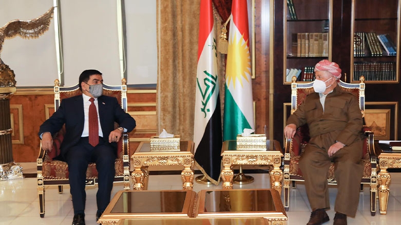 President Masoud Barzani receives Iraqi Defense Minister