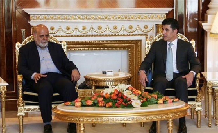 Kurdistan Region President receives the Iranian ambassador to Iraq