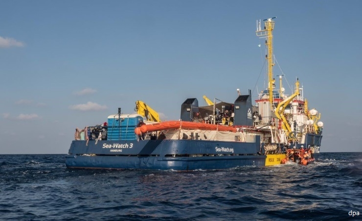 German rescue ship saves almost 100 migrants in Mediterranean