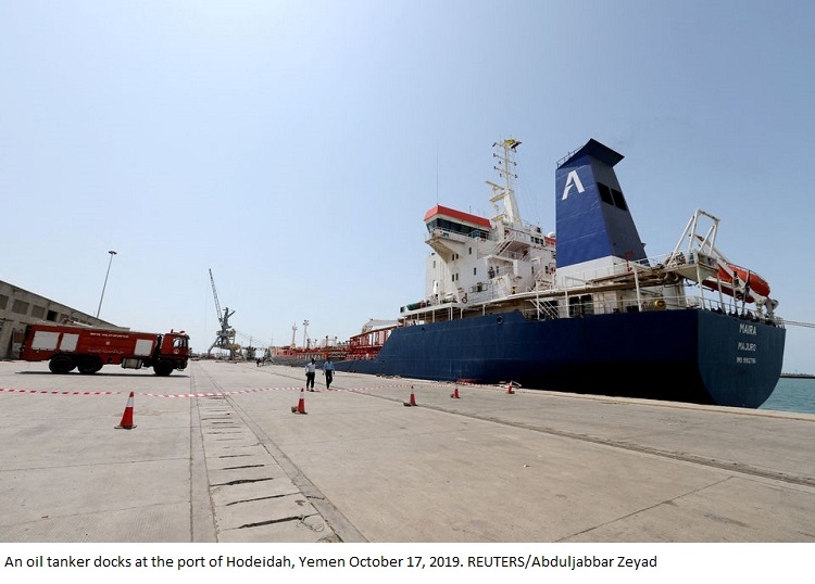 Saudi-led coalition says Houthi actions turn Yemen ports into legitimate targets