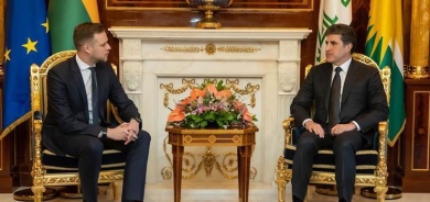 رئيس اقليم كوردستان يجتمع مع وزير الخارجية الليتواني