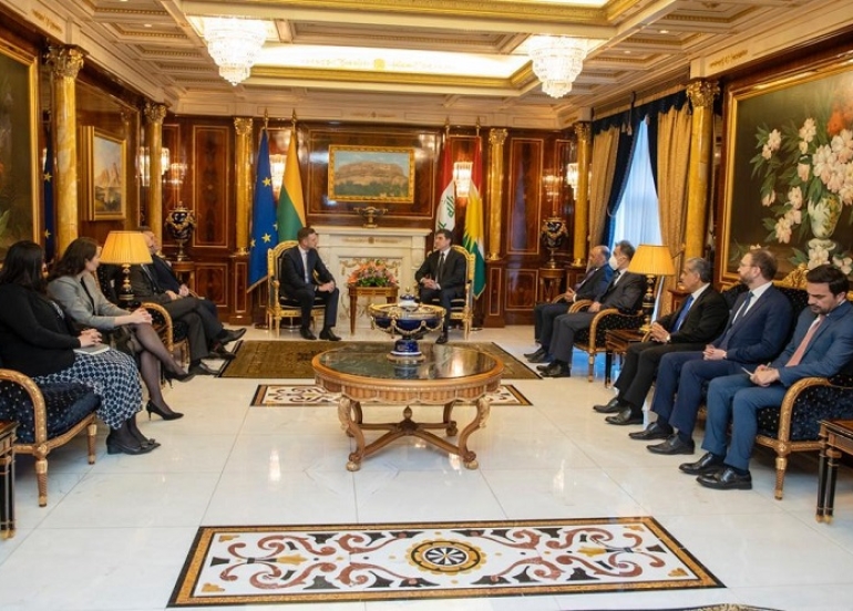 Kurdistan Region President meets with Foreign Minister of Lithuania