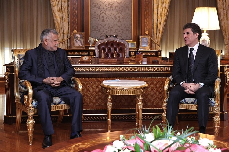 Kurdistan Region President and Leader of Fateh Alliance hold meeting